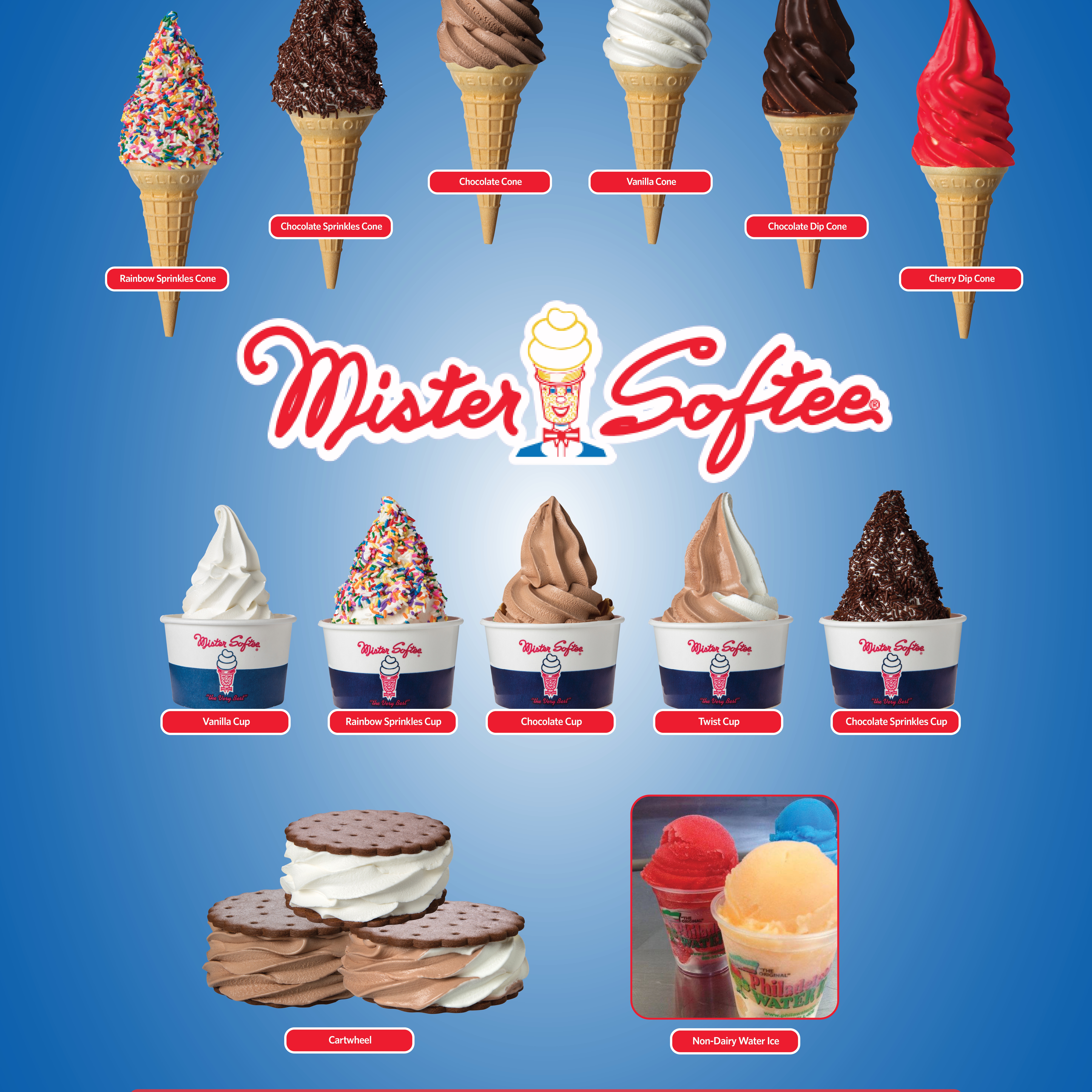 Cones/Cups with a topping